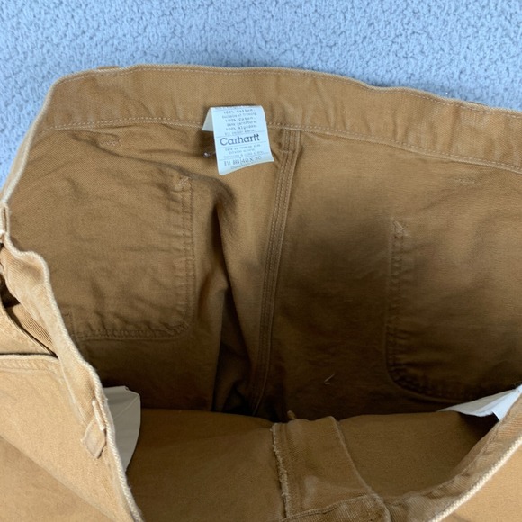 Carhartt Pants Men 40x30 (Fits 36x29) Brown B11 Duck Work Carpenter Canvas - Picture 9 of 16